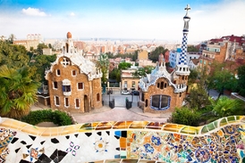 Park Güell v Barceloně.