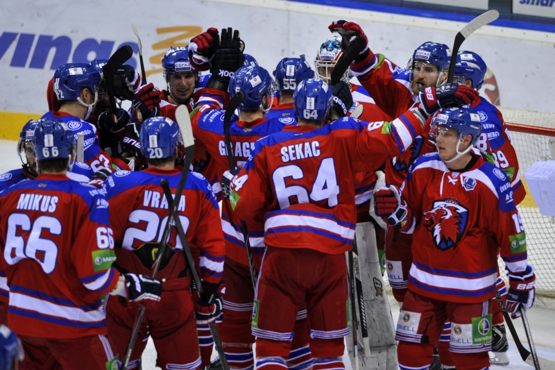 Hokejisté pražského Lva postoupili do finále KHL.