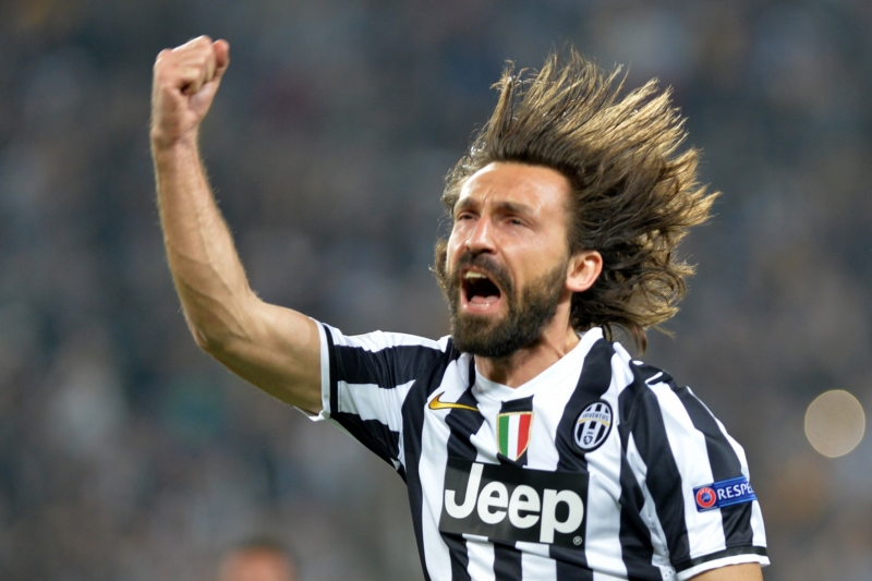 Záložník Juventusu Andrea Pirlo. Záložník Juventusu Andrea Pirlo.