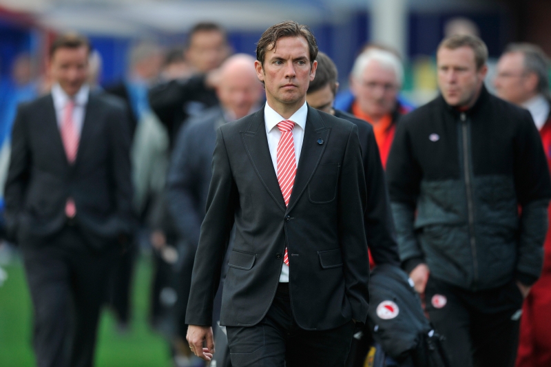 Kouč Slavie Alex Pastoor. 