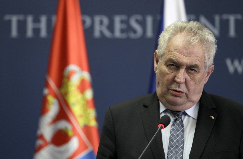 Prezident Zeman vyzval unii a alianci k podniknutí velmi razantní preventivní akce.