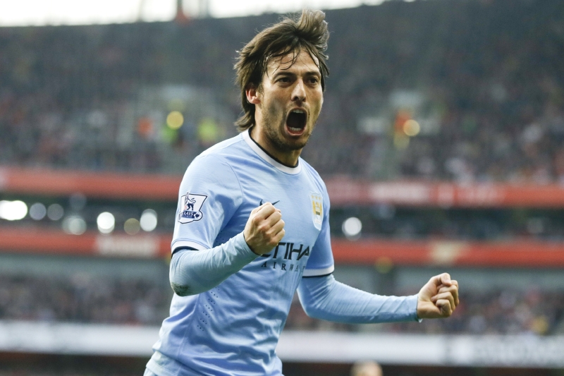Fotbalista Manchesteru City David Silva.