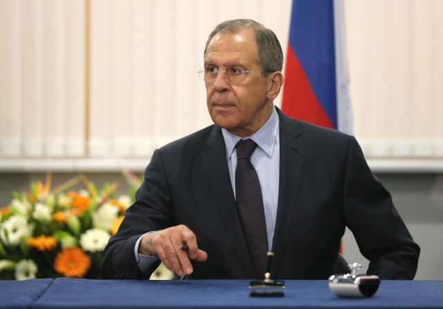 Ruský ministr zahraničí Sergej Lavrov. Ruský ministr zahraničí Sergej Lavrov.