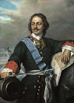 Petr I. Veliký. Jeden z idolů prezidenta Putina.