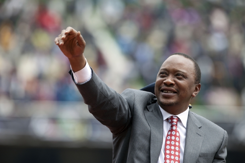 Jsem váš černý bůh. Keňský prezident Uhuru Kenyatta. Jsem váš černý bůh. Keňský prezident Uhuru Kenyatta.
