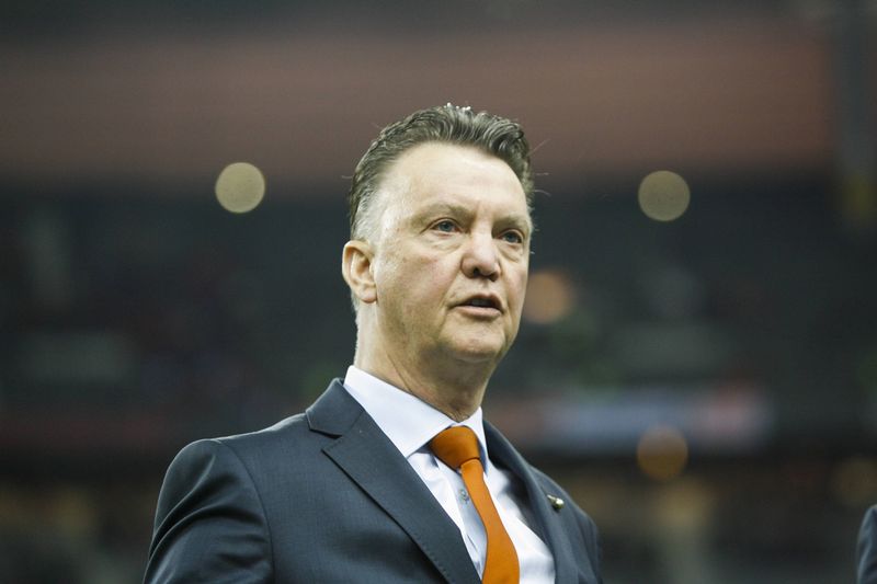 Trenér Louis van Gaal.