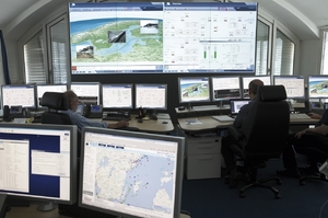 Řídicí pracoviště plynovodu Nord-Stream.