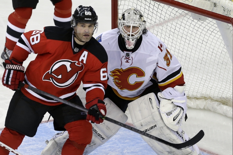 Jaromír Jágr v dresu New Jersey.