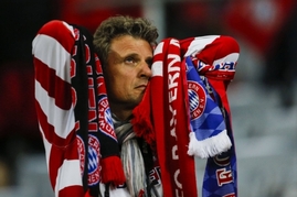 Smutný fanoušek Bayernu.