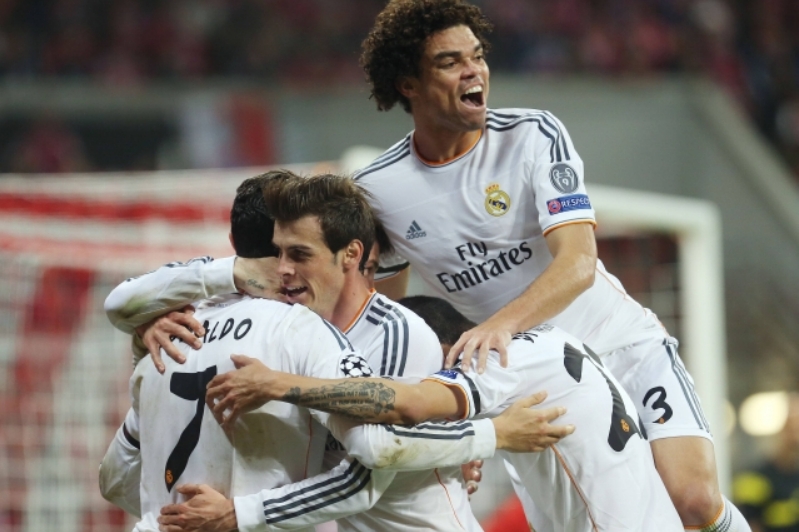 Radost fotbalistů Realu Madrid.