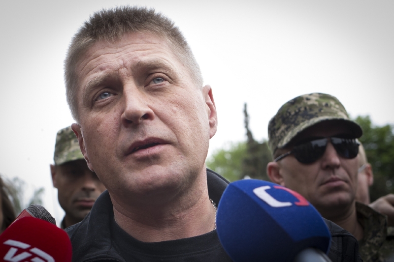 Vůdce slavjanských separatistů Ponomarjov.