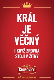 Outdoorová reklama na Krušovice.