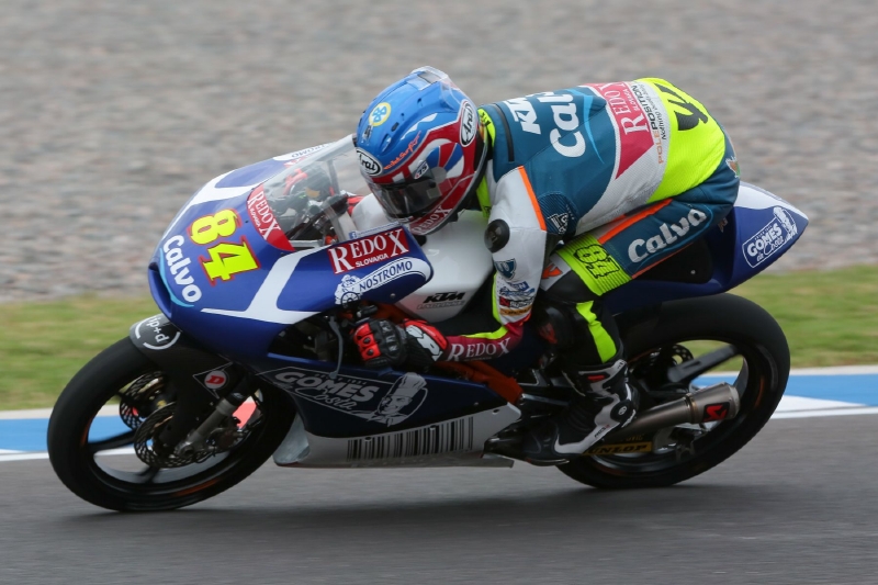 Motocyklový závodník Jakub Kornfeil.