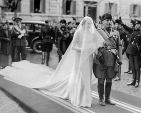 Mussoliniho svatba roku 1937.