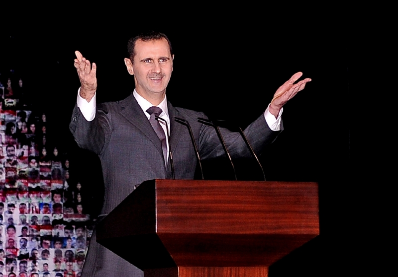 Prezident Asad v damašské Opeře v létě 2013.