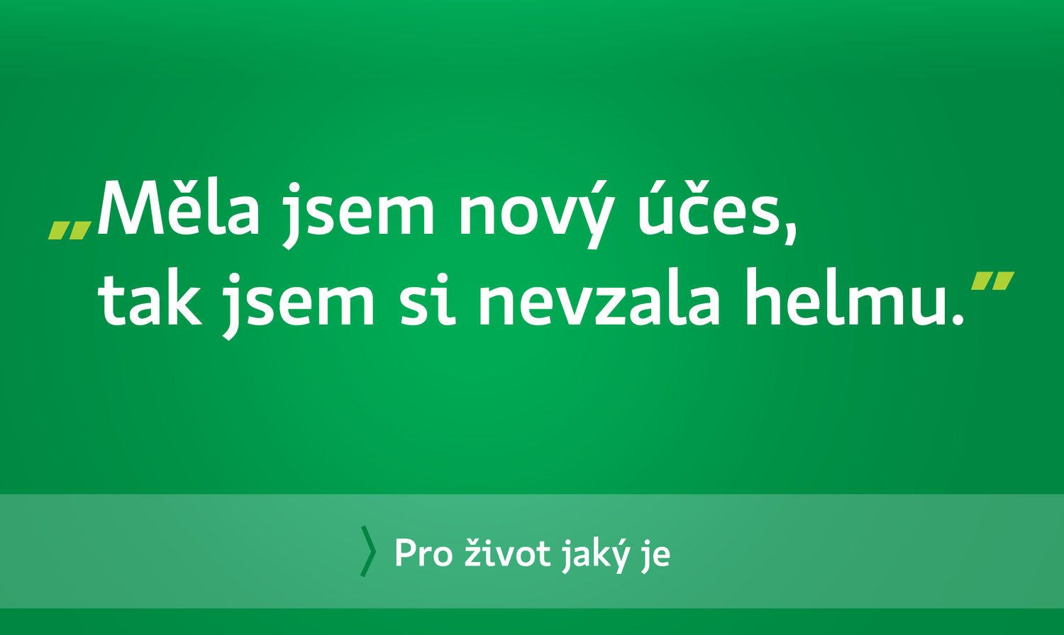 Reklama pojišťovny Kooperativa.