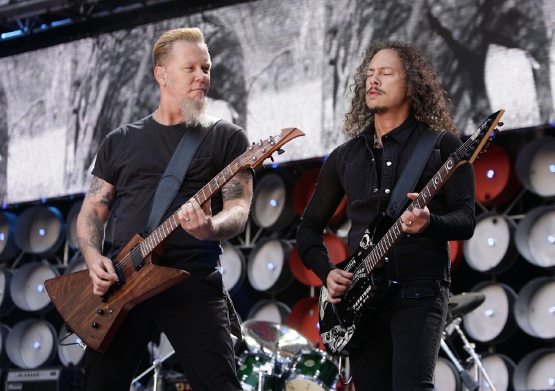 Metallica se konečně dočkala pozvání. Na fotce James Hetfield a Kirk Hammett. Metallica se konečně dočkala pozvání. Na fotce James Hetfield a Kirk Hammett.