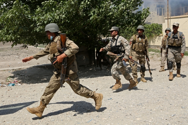 Protiakce afghánské armády v Džálálábádu.