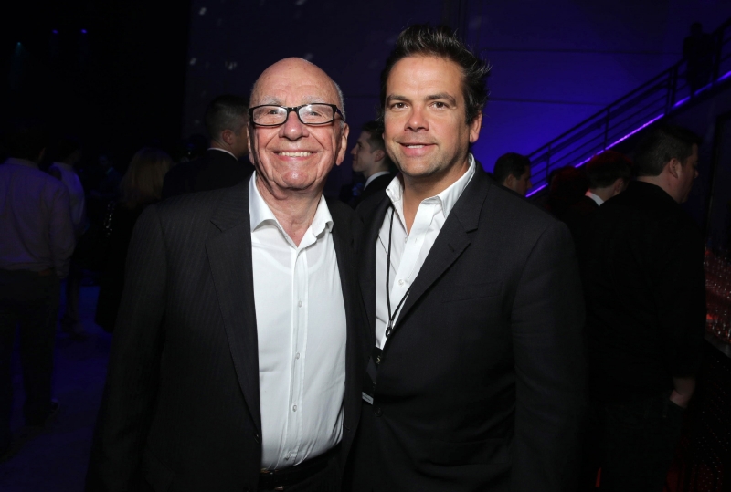 Rupert Murdoch se synem Lachlanem. Rupert Murdoch se synem Lachlanem.