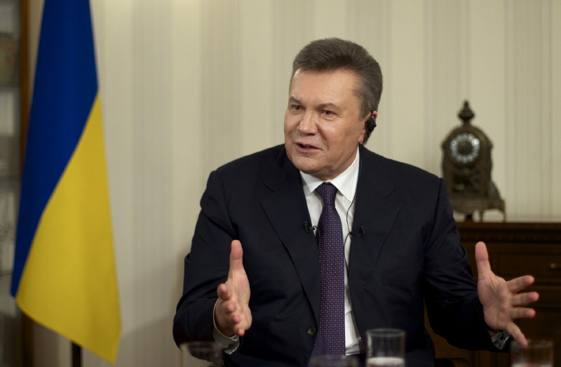 Svržený prezident Janukovyč.