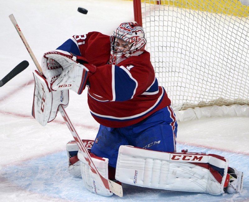 Brankář Carey Price v zápase udržel čisté konto.