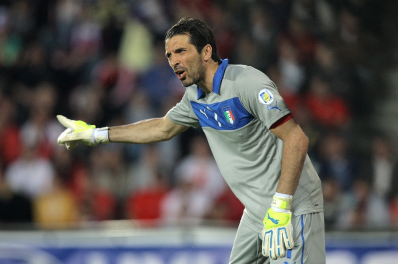 Gólman Itálie Gianluigi Buffon.