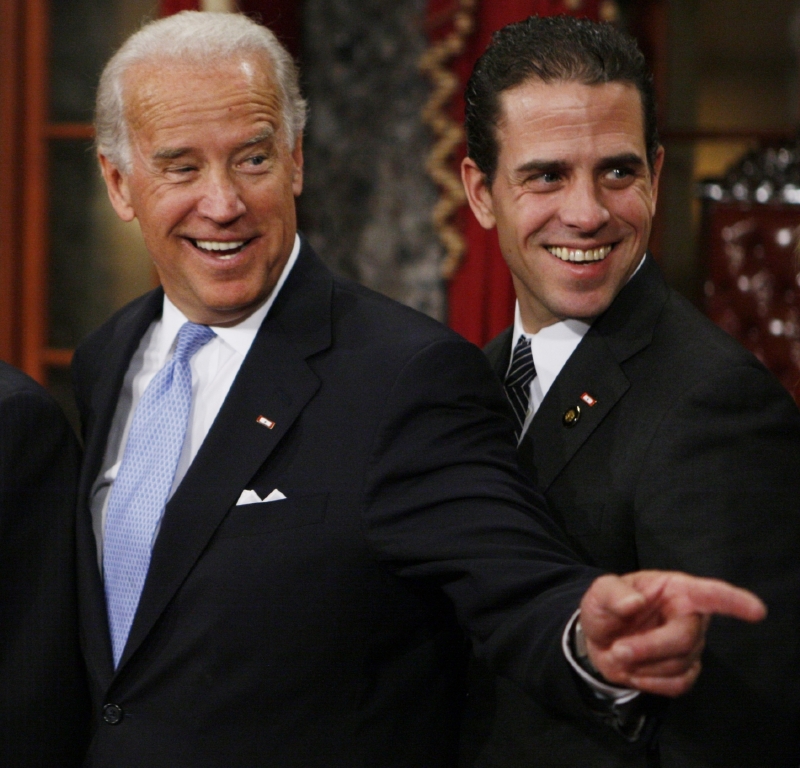 Viceprezident Joe Biden se svým synem Huntem. 