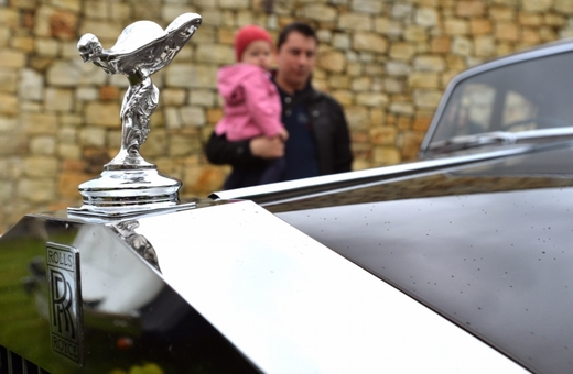 Sraz fanoušků Rolls-Royce.