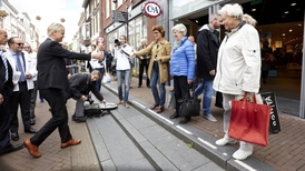 Geert Wilders během volební kampaně.