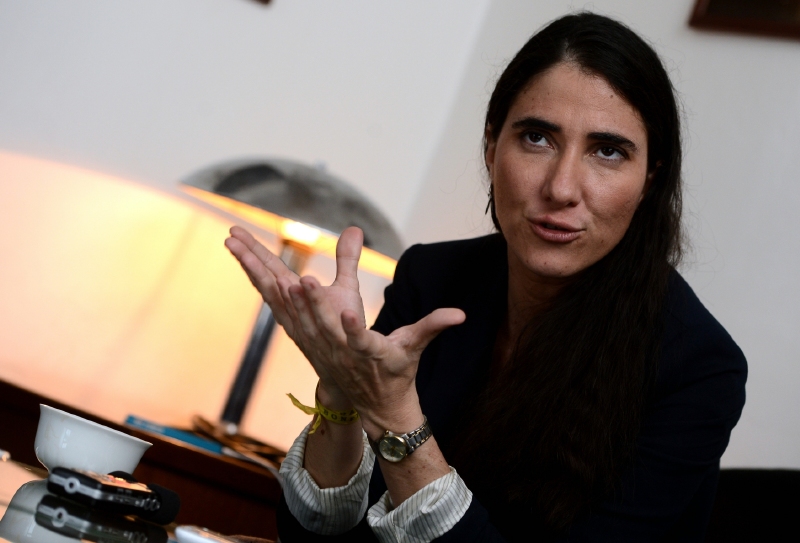 Kubánská disidentka Yoani Sánchezová.