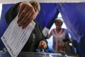 Volbám prezidenta předcházely volby separatistů.
