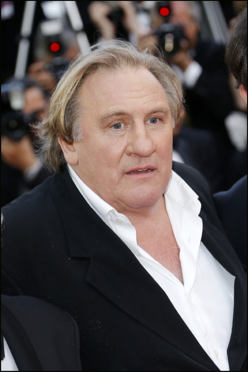 Herec Gérard Depardieu na letošním filmovém festivalu v Cannes.
