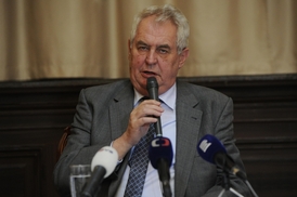 Prezident Miloš Zeman.