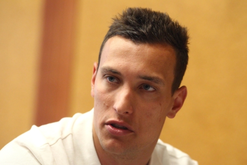 Brankář Sparty Marek Štěch.