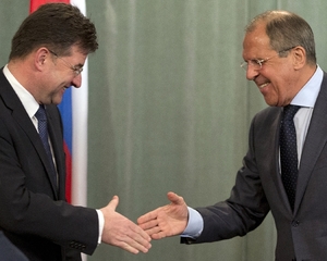Lajčák a Lavrov.