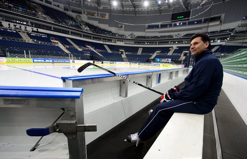 Vladimír Růžička v Minsk aréně.