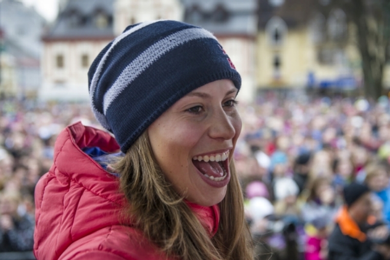 Olympijská vítězka ve snowboardcrossu Eva Samková.