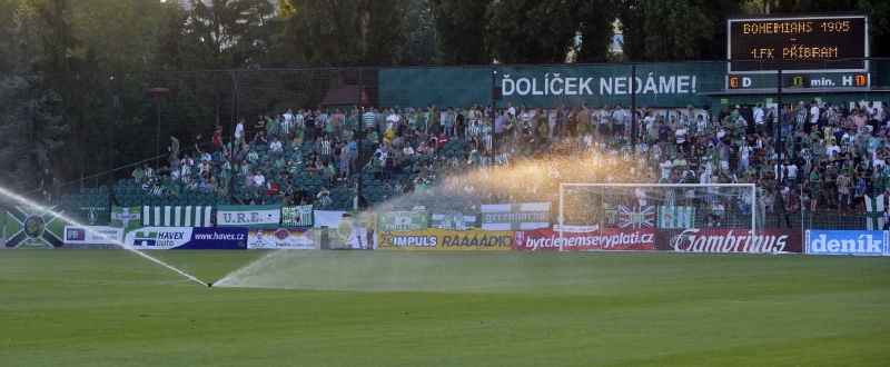Fotbalového stadionu pražských Bohemians 1905 tzv. Ďolíček.