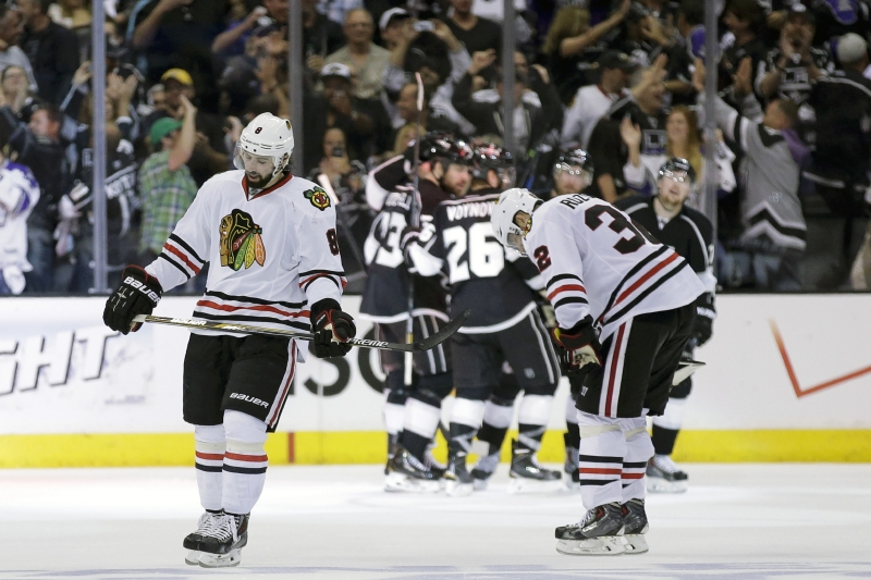 Chicago (v bílém) proti Kings znovu padlo a v sérii prohrává už 1:3.
