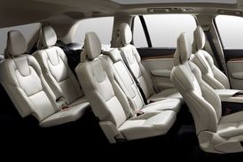 XC90 a jeho sedmimístné uspořádání.