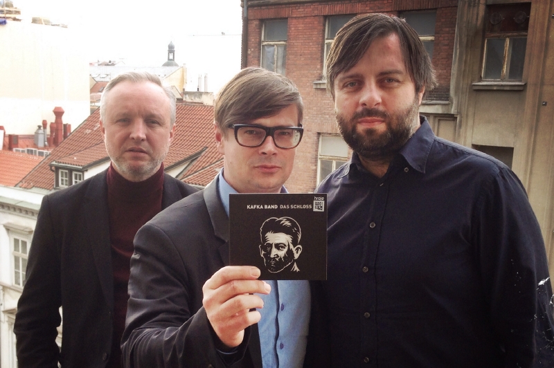 Zakládající trio - Jaromír 99, Jaroslav Rudiš a Dušan Neuwerth.
