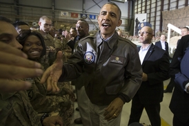 Obama minulý týden v Bagrámu.