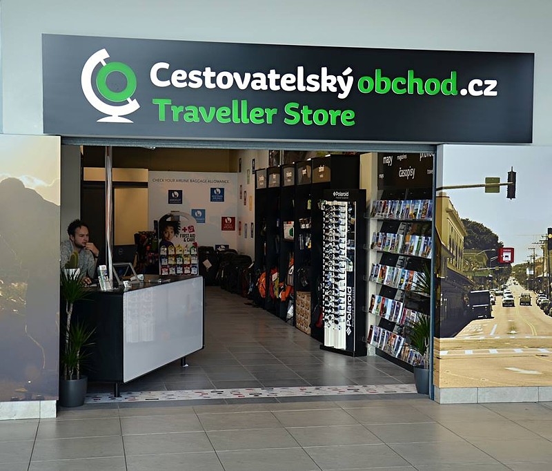 Cestovatelský obchod na pražském letišti