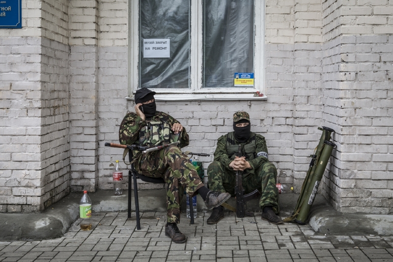 Členové ukrajinské armády. Členové ukrajinské armády.