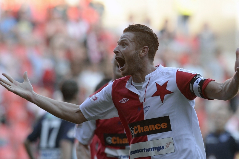 Kapitán pražské Slavie Marcel Gecov. 
