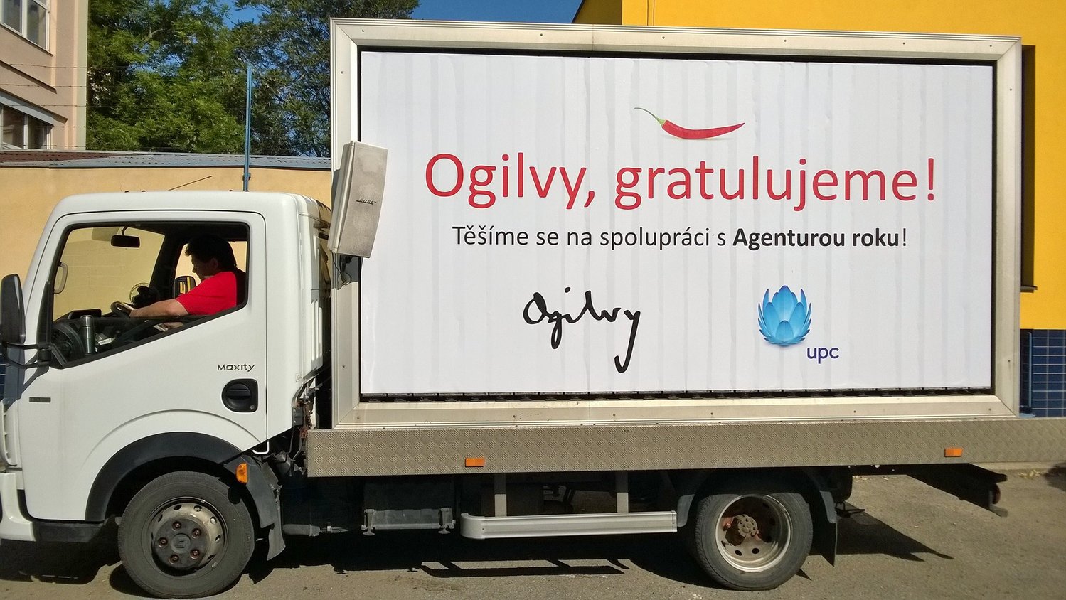 Poděkování Ogilvy od UPC.