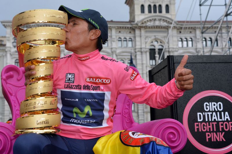 Kolumbijský cyklista Nairo Quintana.