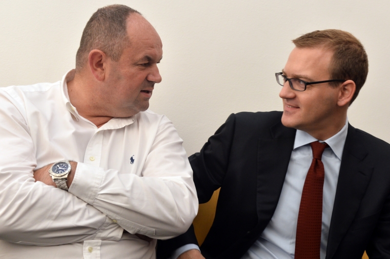 Miroslav Pelta (vlevo) a Daniel Křetínský.
