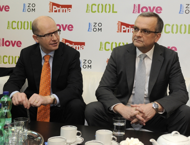 Bohuslav Sobotka (vlevo) a Miroslav Kalousek.