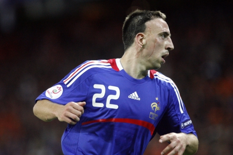 Francouzská hvězda Franck Ribéry.